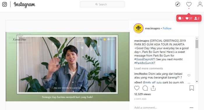 Ator Park Bo Gum realiza fanmeeting após 4 anos para comemorar 12º ... Rundown Fanmeeting Park Bo Gum Jakarta 2025 dan Jam Open Gate